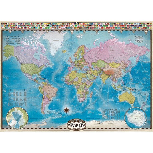 Eurographics - Puzzle Map of the World - 1000 pieces