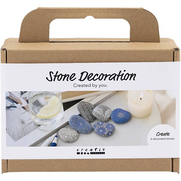 Creative - Mini Craft Kit Stone Decoration, blue, 1 pack - ()