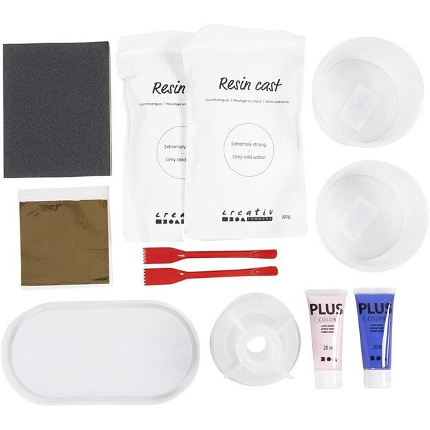 Starter Craft Kit - Resin Casting - 3 Candle Holders & 2 Trays (977539)