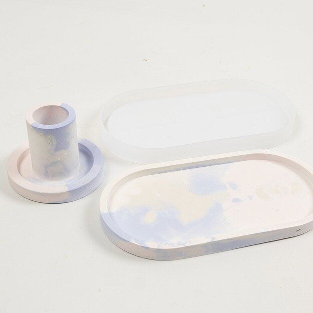Starter Craft Kit - Resin Casting - 3 Candle Holders & 2 Trays (977539)
