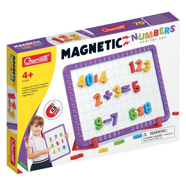 Quercetti - Magnetic Numbers Starter Set (48 pieces) - (QU-05183)