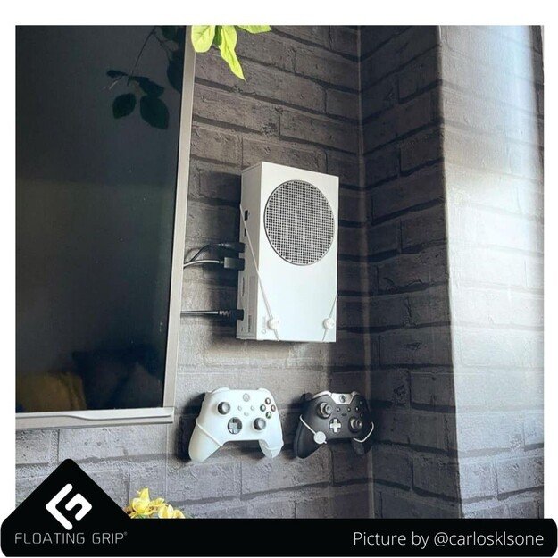Floating Grip Xbox Seriex S Wall Mount - Bundle White 2