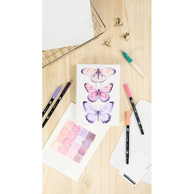 Tombow - Watercoloring Canvas set Butterflies