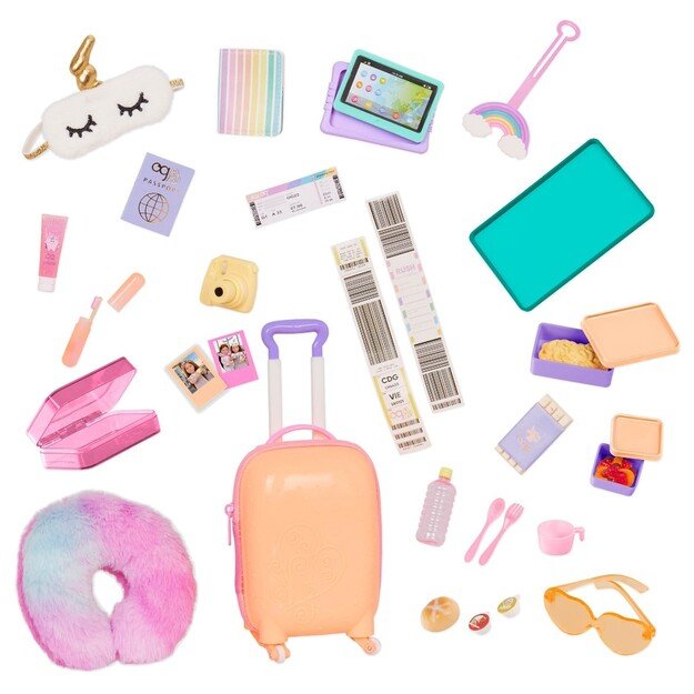 Our Generation - suitcase set - rainbow  (735345)