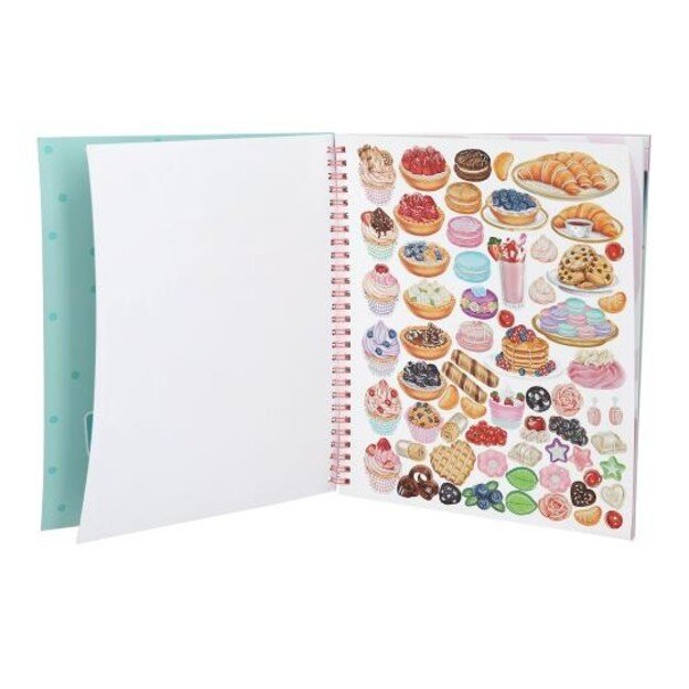 TOPModel - Cake & Bake Colouring  Book With Sequins ( 0413386 )
