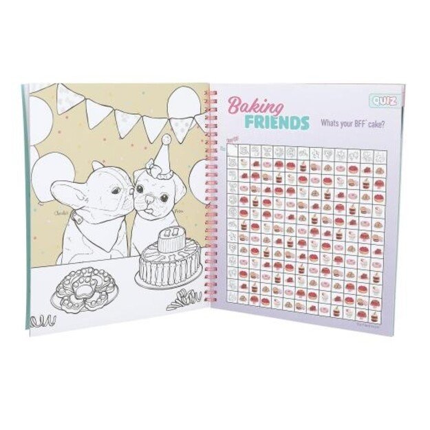 TOPModel - Cake & Bake Colouring  Book With Sequins ( 0413386 )