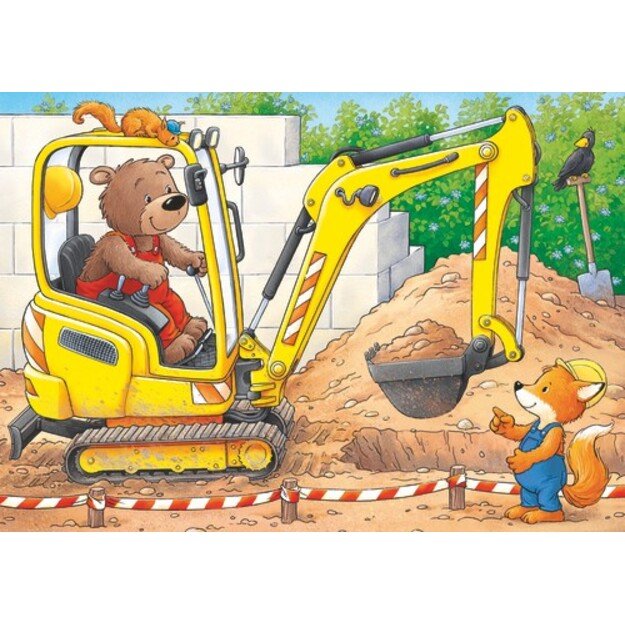 Ravensburger - Construction Site Animals - 2/4/6/8p (10105717)