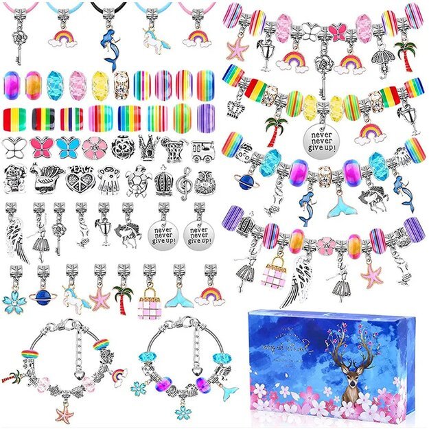 CREATIVE KIT FOR MAKING BRACELETS NECKLACES GIFT BEADS