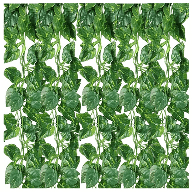 5x Dirbtinės Gebenės Sienos Balkonui Augalų Lapai Pakabinamos Dekoracijos 11,5 m