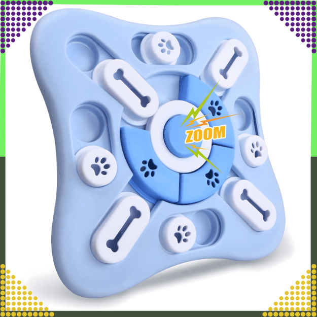 Edukacinis žaislinis interaktyvus uostymo kilimėlis šunims, lėtinantis dubuo