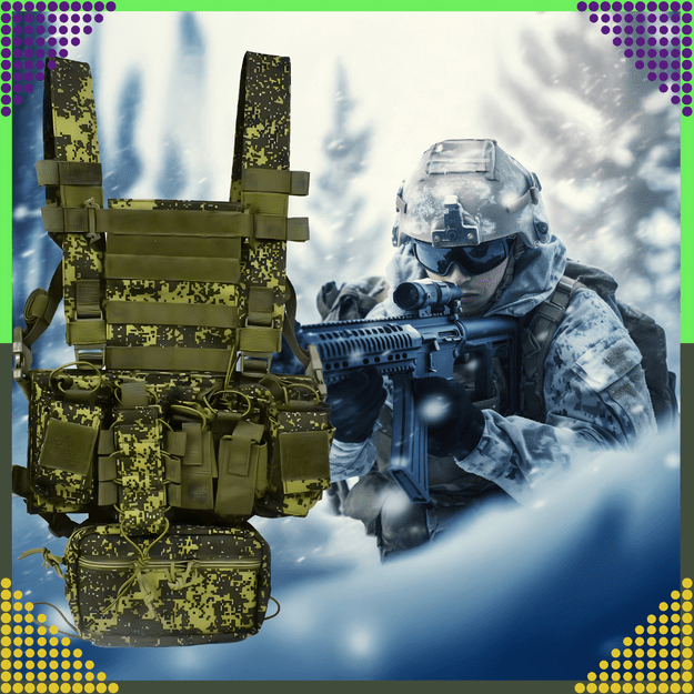 Kamizelka Taktyczna Wosjkowa Ochronna Molle Lekka Airsoft Zasobnik Asg 28