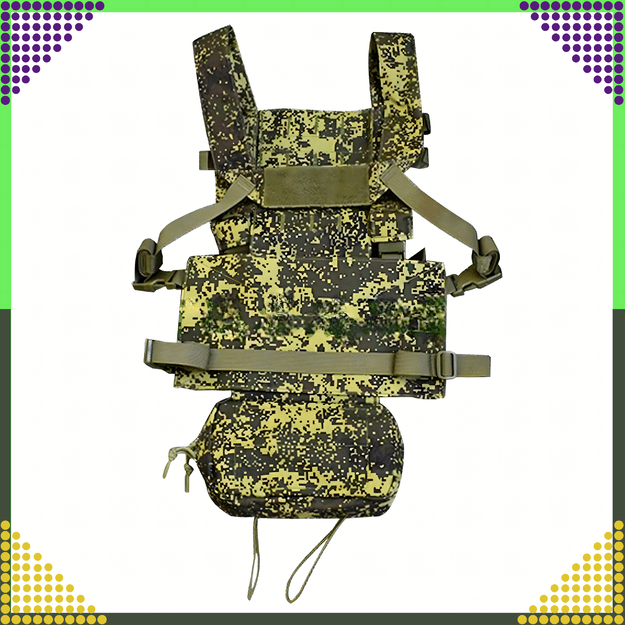 Kamizelka Taktyczna Wosjkowa Ochronna Molle Lekka Airsoft Zasobnik Asg 17