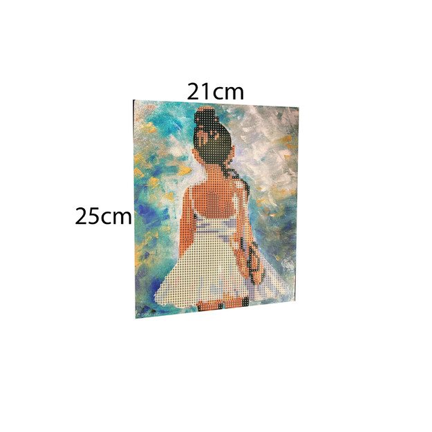 DIAMOND PAINTING HAFT DIAMENTOWY MOZAIKA ZESTAW SZTALUGA 21x25cm DLA DZIECI 3