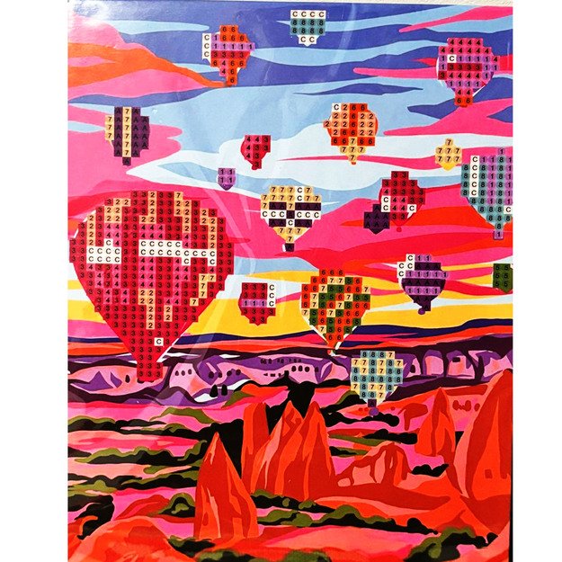DIAMOND PAINTING HAFT DIAMENTOWY MOZAIKA ZESTAW SZTALUGA 15x20cm DLA DZIECI 13