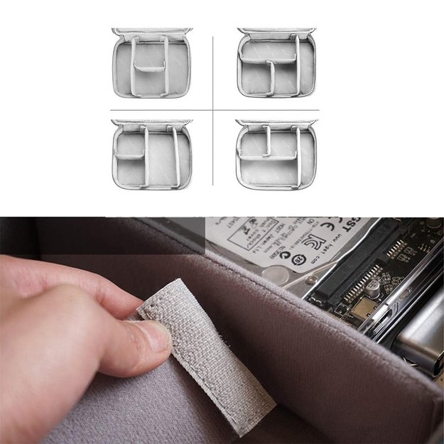 DUŻY ORGANIZER PODRÓŻNY ETUI TORBA NA KABLE ŁADOWARKI USB AKCESORIA UCHWYT  22
