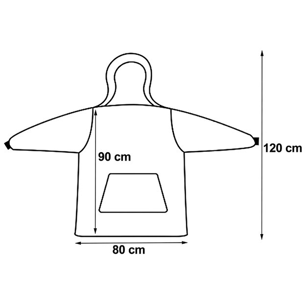 DUŻA BLUZA KOC KOCOBLUZA OVERSIZE GRUBA Z KAPTUREM SZLAFROK DAMSKA MĘSKA 6