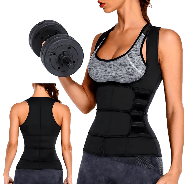 KAMIZELKA NEOPRENOWA FITNESS DAMSKA ODCHUDZAJĄCA SPORTOWA TRENINGOWA M  28