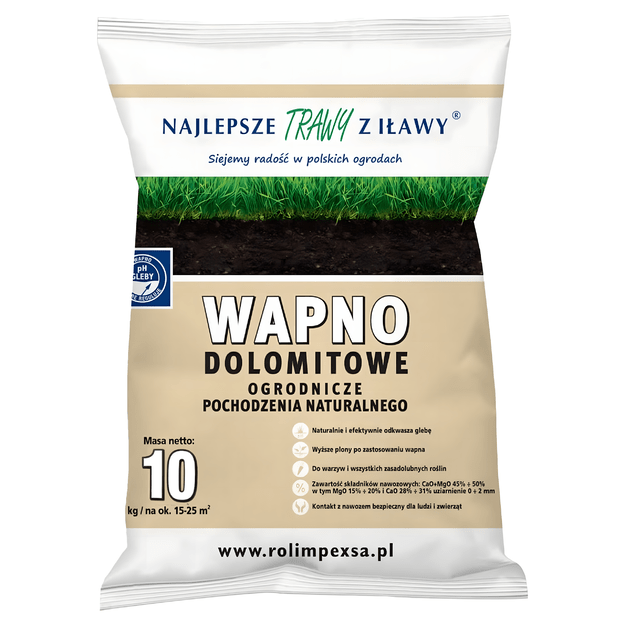 Premium Wapno Dolomitowe Ogrodnicze Ogrodowe Naturalne Nawóz Eko 10kg