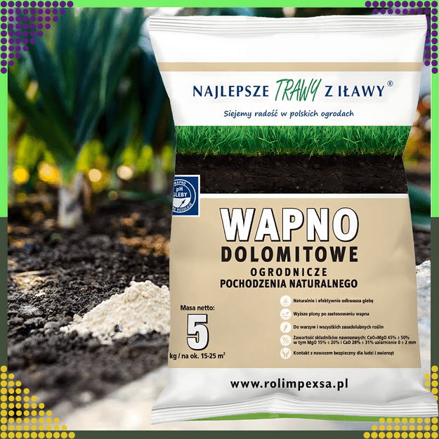 Premium Wapno Dolomitowe Ogrodnicze Ogrodowe Naturalne Nawóz Eko 10kg 16