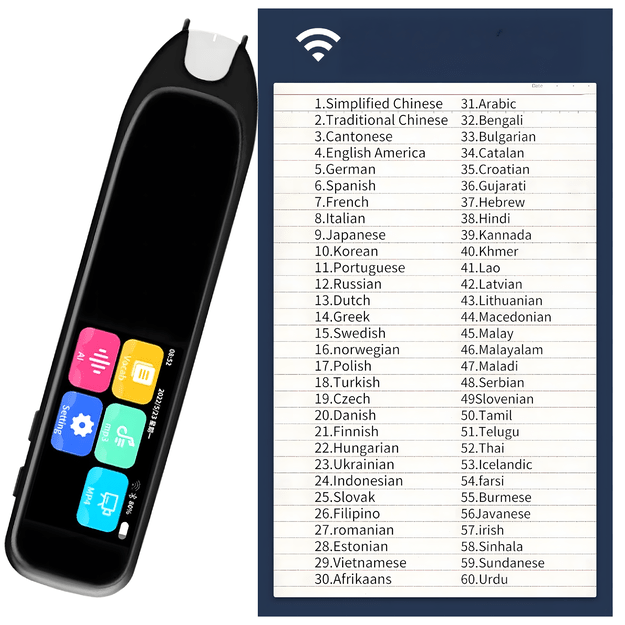 Elektroniczny Tłumacz Języków Pióro Translator Tekstu i Mowy Długopis 20