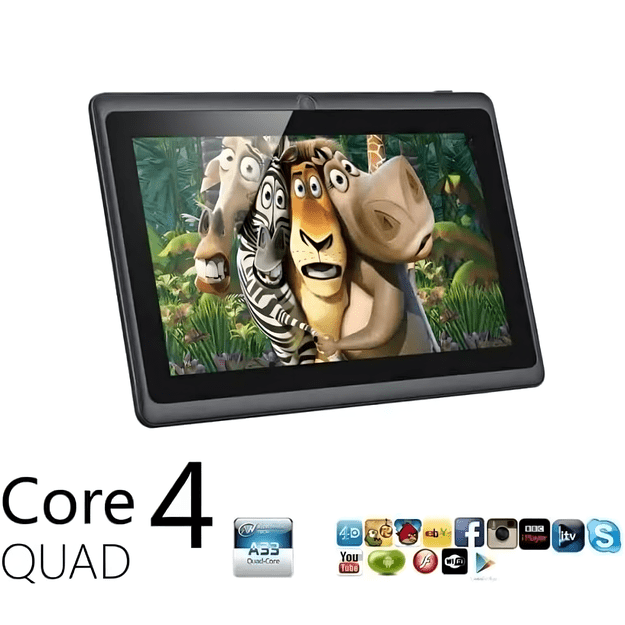 Tablet Edukacyjny 7  dla Dzieci do Nauki Zabawy Gier Bajek Android WiFi Etui 7