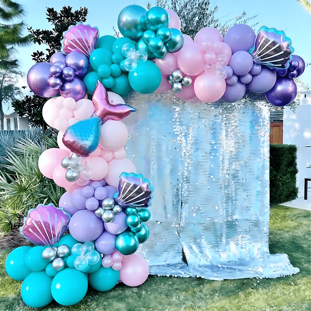 Girlanda Balonowa Balon Zestaw Balonów Łuk Balony Urodzinowe Syrenka 97 ele 29