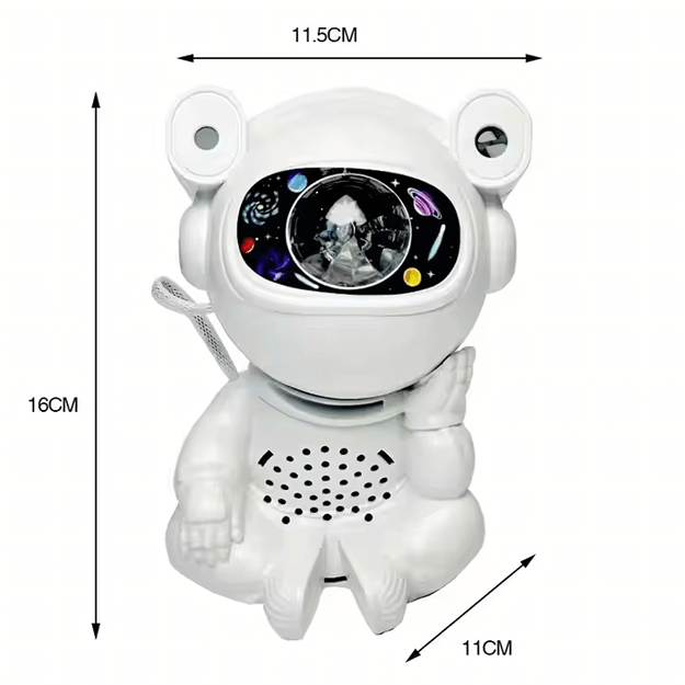 Projektor Gwiazd Astonauta Lampka Nocna Rzutnik dla Dzieci Kosmos Pilot USB 18