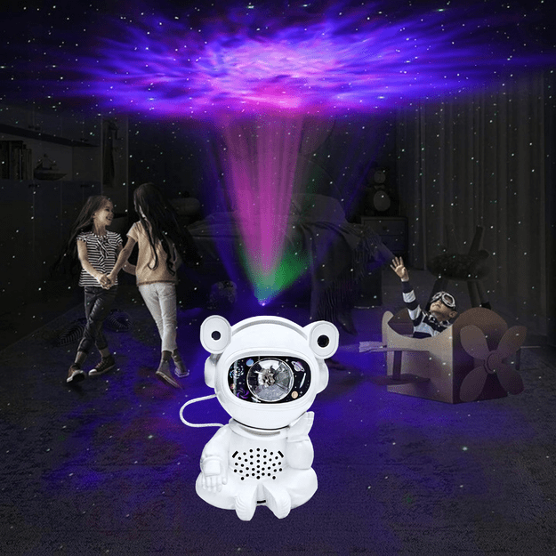Projektor Gwiazd Astonauta Lampka Nocna Rzutnik dla Dzieci Kosmos Pilot USB 26