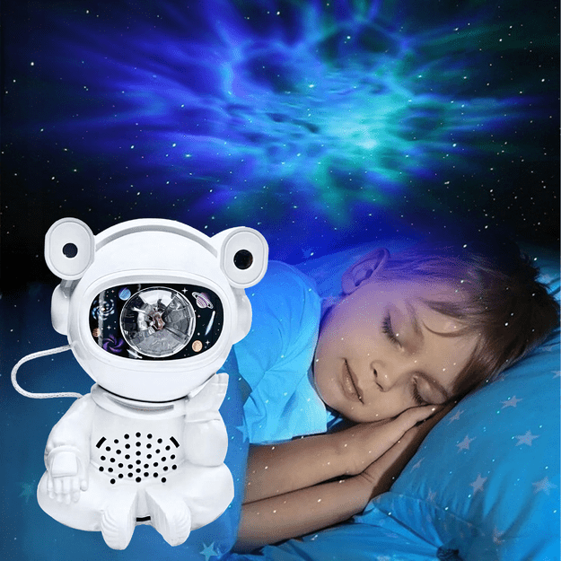 Projektor Gwiazd Astonauta Lampka Nocna Rzutnik dla Dzieci Kosmos Pilot USB 28