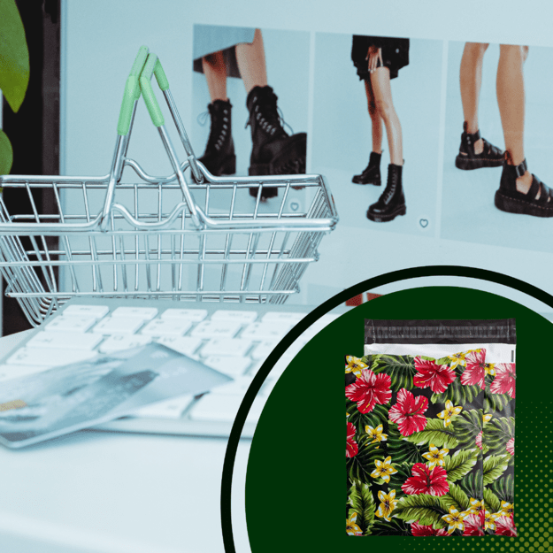 FOLIOPAKI KURIERSKIE MOCNE KOPERTY FOLIOWE 255x370 KWIATY 50szt 18