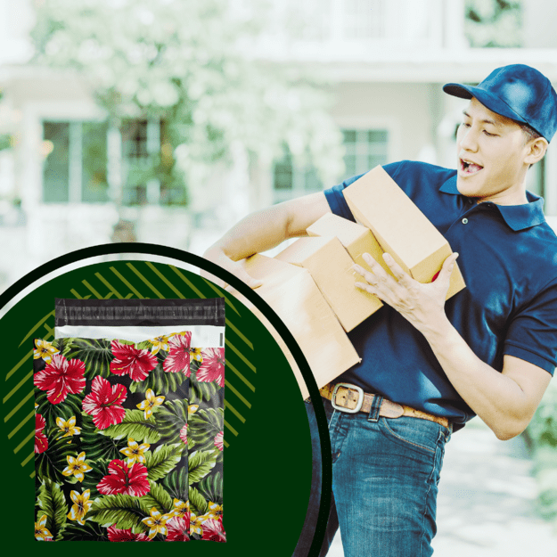 FOLIOPAKI KURIERSKIE MOCNE KOPERTY FOLIOWE 255x370 KWIATY 50szt 9