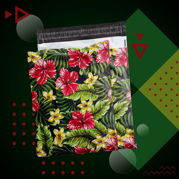 FOLIOPAKI KURIERSKIE MOCNE KOPERTY FOLIOWE 255x370 KWIATY 50szt 4