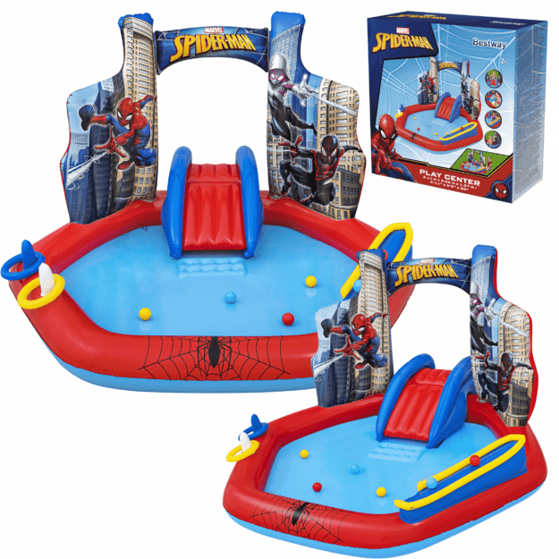 Bestway 98793 Spider-Man Inflatable Playground 211 x 206 x 127 cm