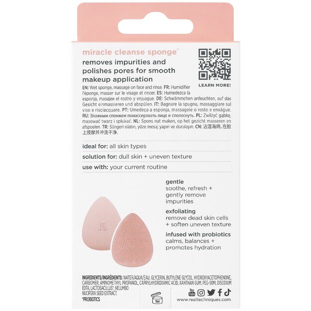 Real Techniques - Miracle Cleanse Sponge+