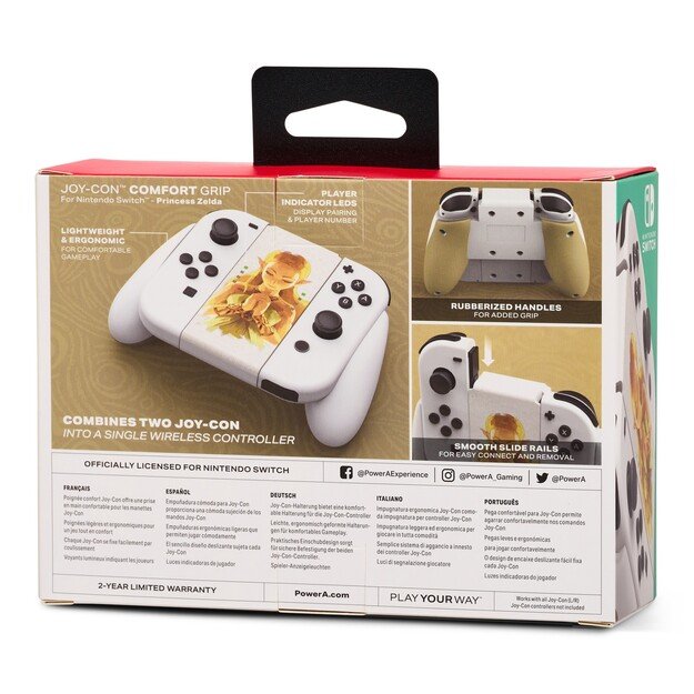 PowerA JOY-CON Comfort Grip - Princess Zelda /Nintendo Switch