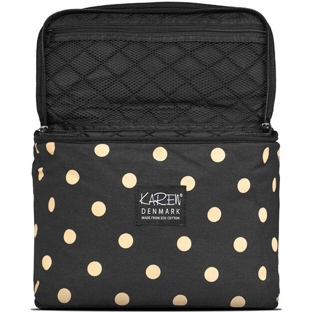 Karen Denmark - Beauty Box ECO Cotton - Black With Beige Dots