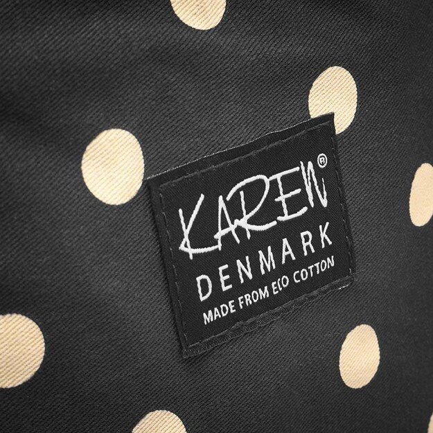Karen Denmark - Beauty Box ECO Cotton - Black With Beige Dots