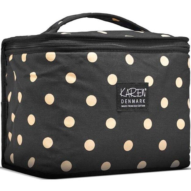 Karen Denmark - Beauty Box ECO Cotton - Black With Beige Dots