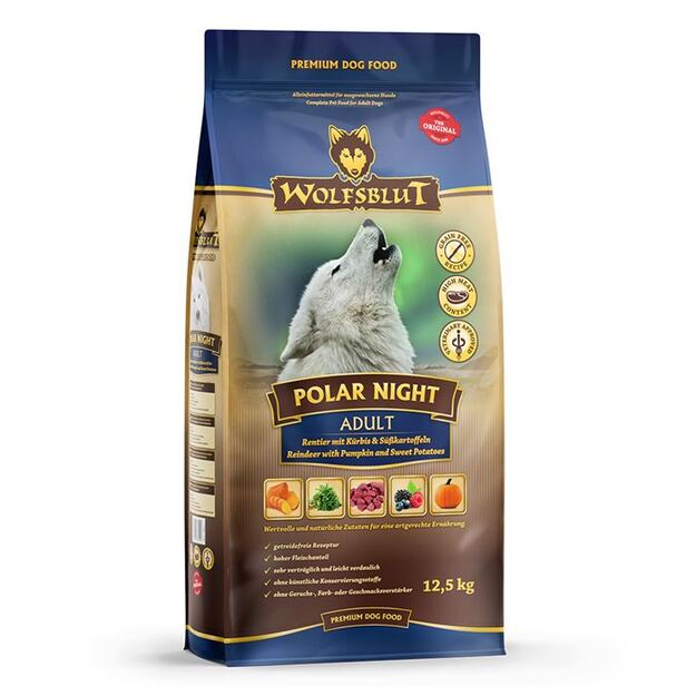 Wolfsblut - Dogfood - Polar Night 12,5 kg - Dry food with reindeer meat and pumpkin