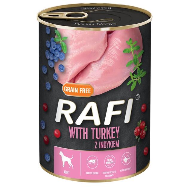 Rafi - Dogfood Turkey, Blueberries & Cranberries 400g (61042)