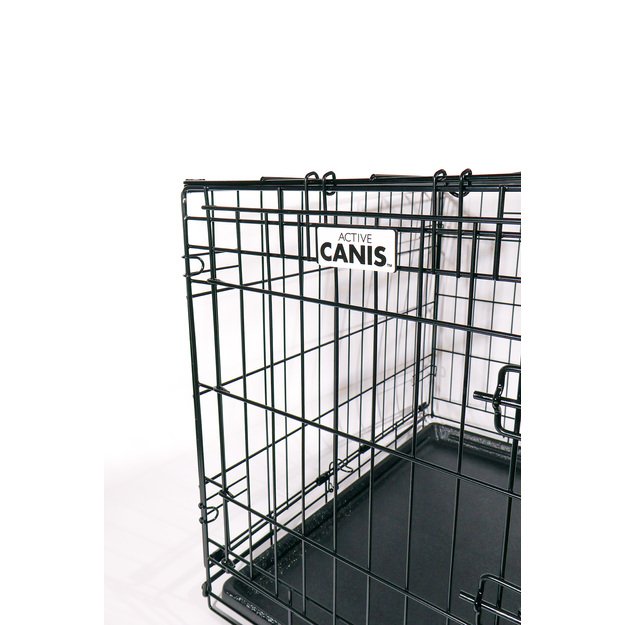 active canis - Premium Slidingdoor Cage - Black - 91 x 61 x 67 2