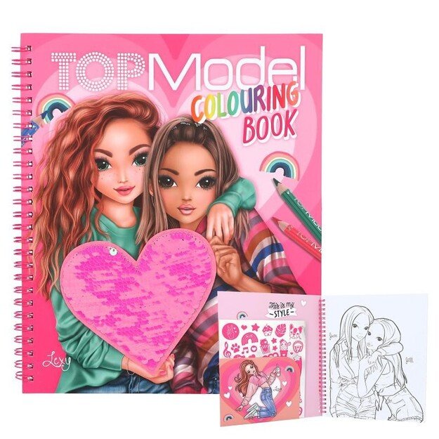 TOPModel Colouring Book With Reversible Sequins ( 0412977 )