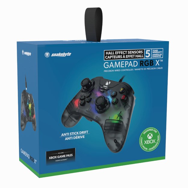 Snakebyte - GamePad RGB X (Smoke Grey) - XBOX/PC 3