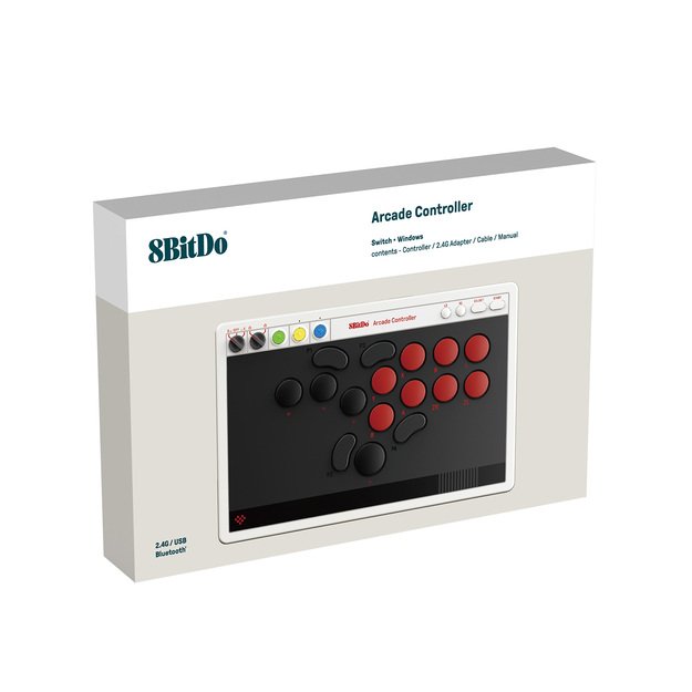 8Bitdo - Arcade Controller - Grey 3