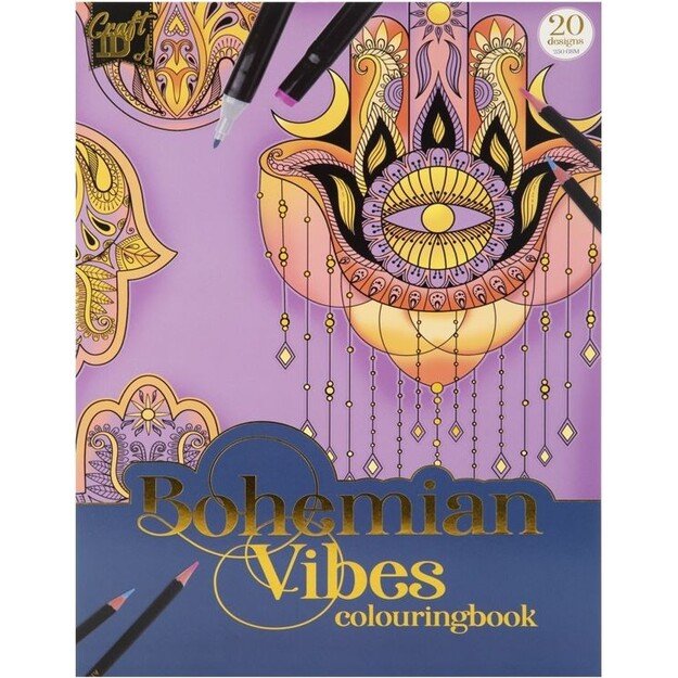 Craft Sensations - Colouring book A4 - Bohemian Vibes