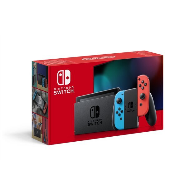 Nintendo Switch Console with Neon Red & Neon Blue Joy-Con (V2) 1