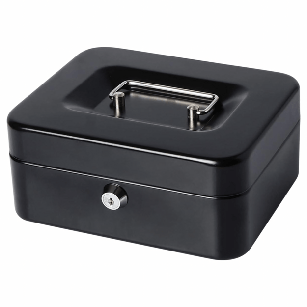 Metalinė taupyklė monetoms, banknotams, dokumentams, seifui, raktams