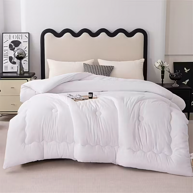 Visu gadu gaisīga, silta ziemas sega 140x200cm, balta