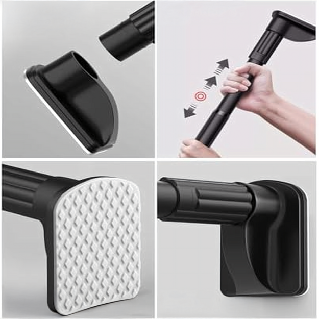 Teleskopisks aizkaru stieņa drēbju pakaramais dušas stienis 115-255