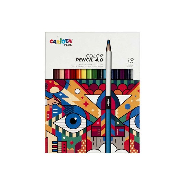 Carioca Plus - Colored pencils 4mm, 18 pcs (809306)